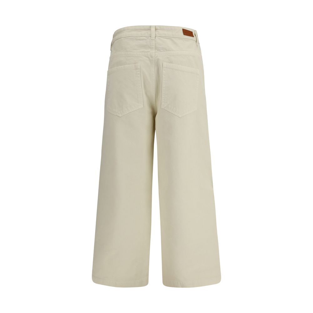 Moncler Beige Cotton Casual Pants Moncler