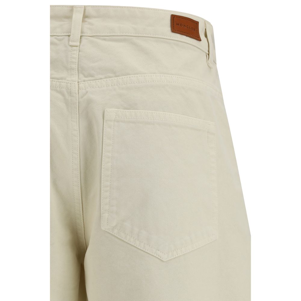 Moncler Beige Cotton Casual Pants Moncler