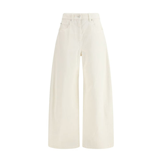 Brunello Cucinelli Beige Cotton Casual Pants Brunello Cucinelli
