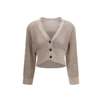 Brunello Cucinelli Beige Cotton Cardigan