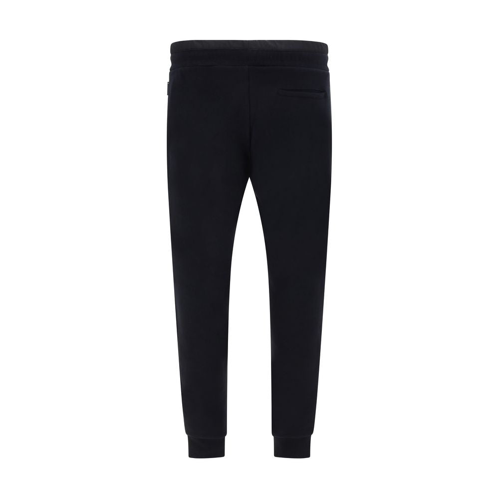Philipp Plein Black Cotton Joggers Workout Pants