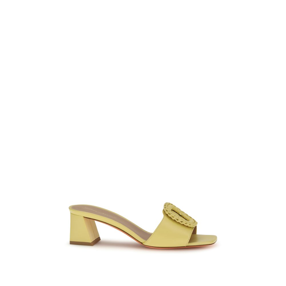 Santoni Bicolor Calf Leather Bos Taurus Sandals Santoni