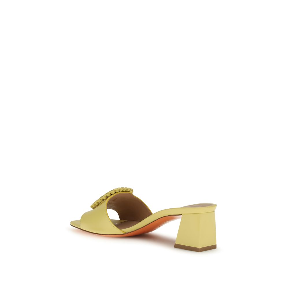 Santoni Bicolor Calf Leather Bos Taurus Sandals Santoni