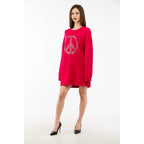 Moschino Fuchsia Wool Casual Dress - Eljoys Fashion 