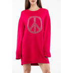 Moschino Fuchsia Wool Casual Dress - Eljoys Fashion 