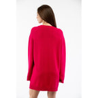 Moschino Fuchsia Wool Casual Dress - Eljoys Fashion 