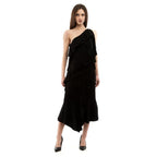 Moschino Black Viscose Cocktail Dress - Eljoys Fashion 