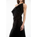 Moschino Black Viscose Cocktail Dress - Eljoys Fashion 