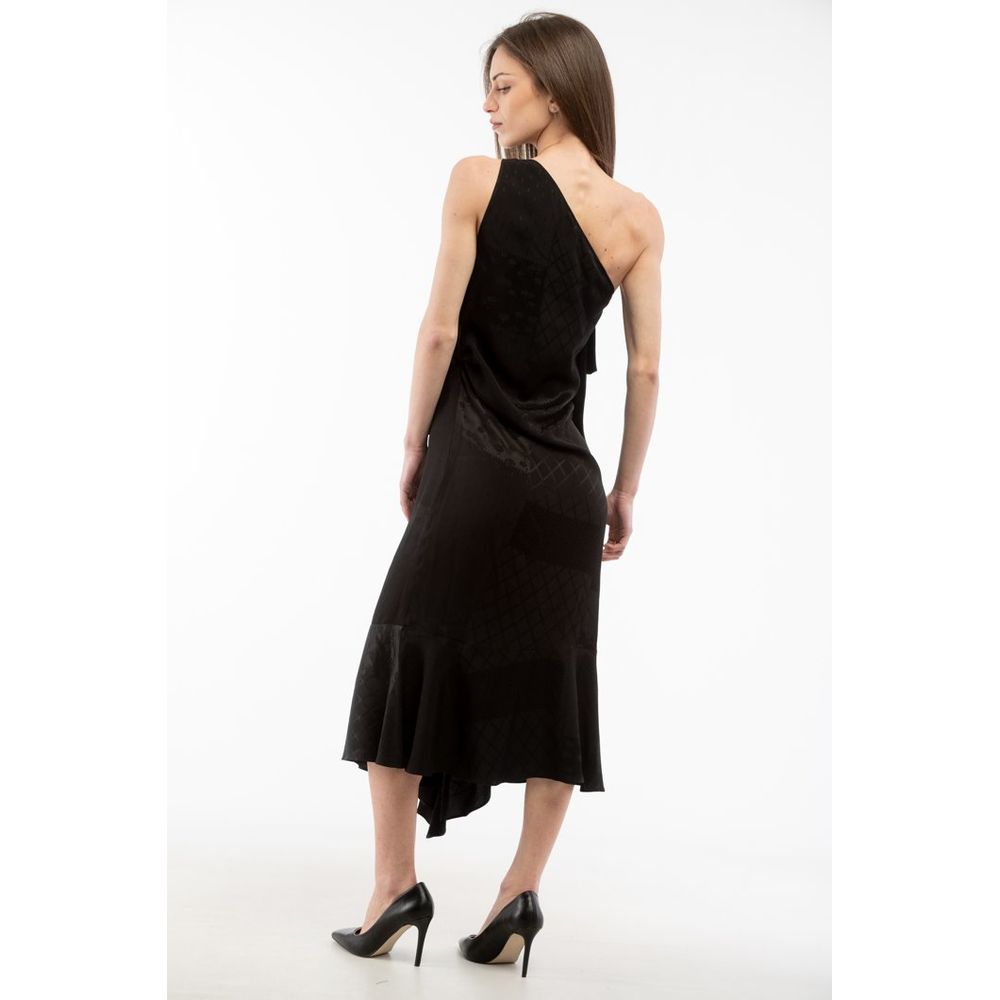 Moschino Black Viscose Cocktail Dress - Eljoys Fashion 