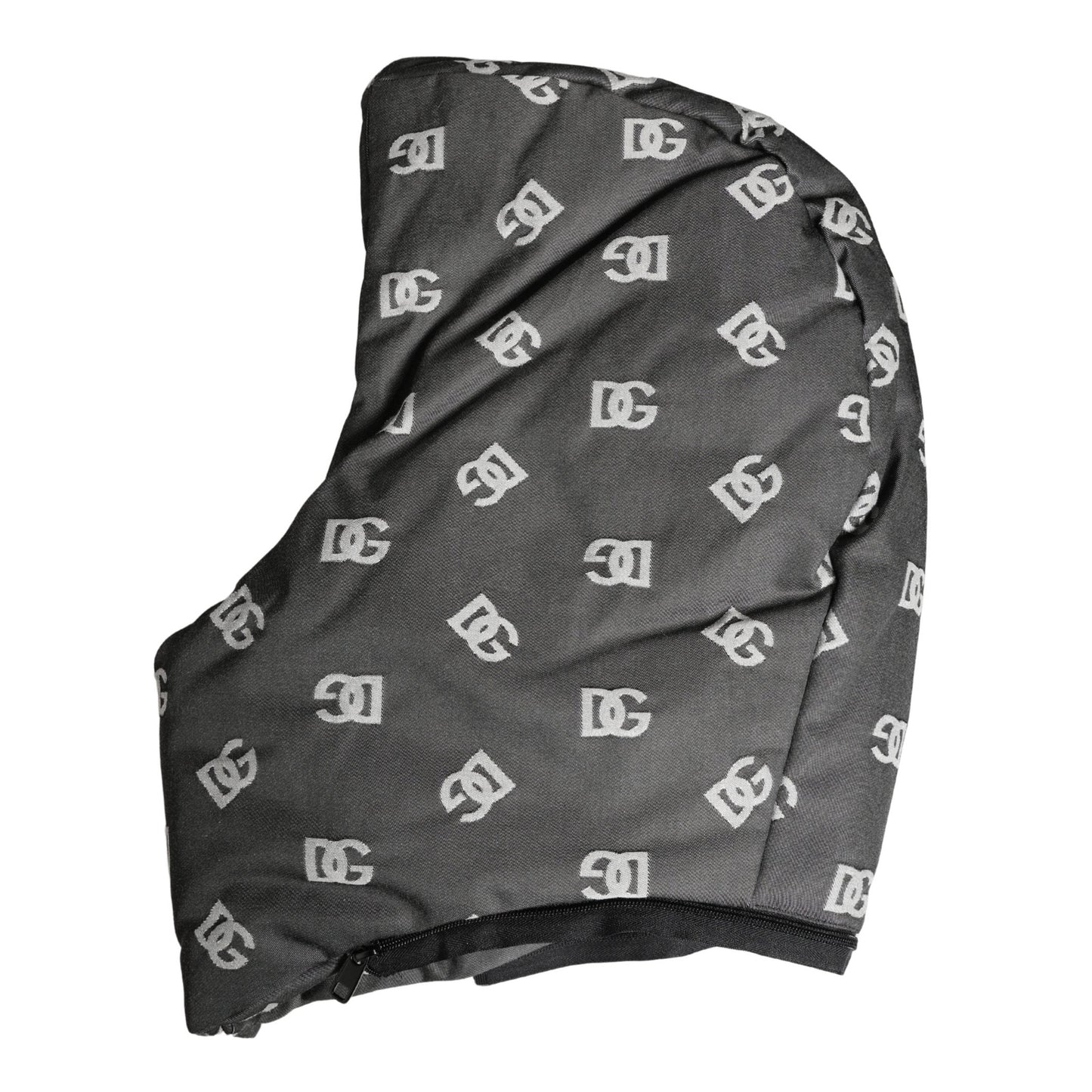 Dolce & Gabbana Black Logo Print Whole Head Wrap Capello Hat