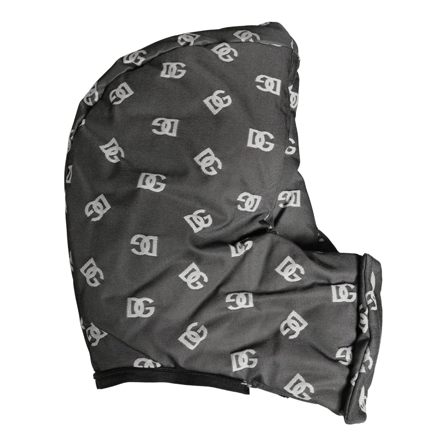 Dolce & Gabbana Black Logo Print Whole Head Wrap Capello Hat