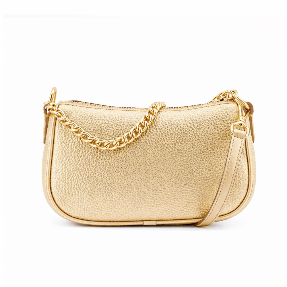 Michael Kors Gold Leather Shoulder Bag Michael Kors