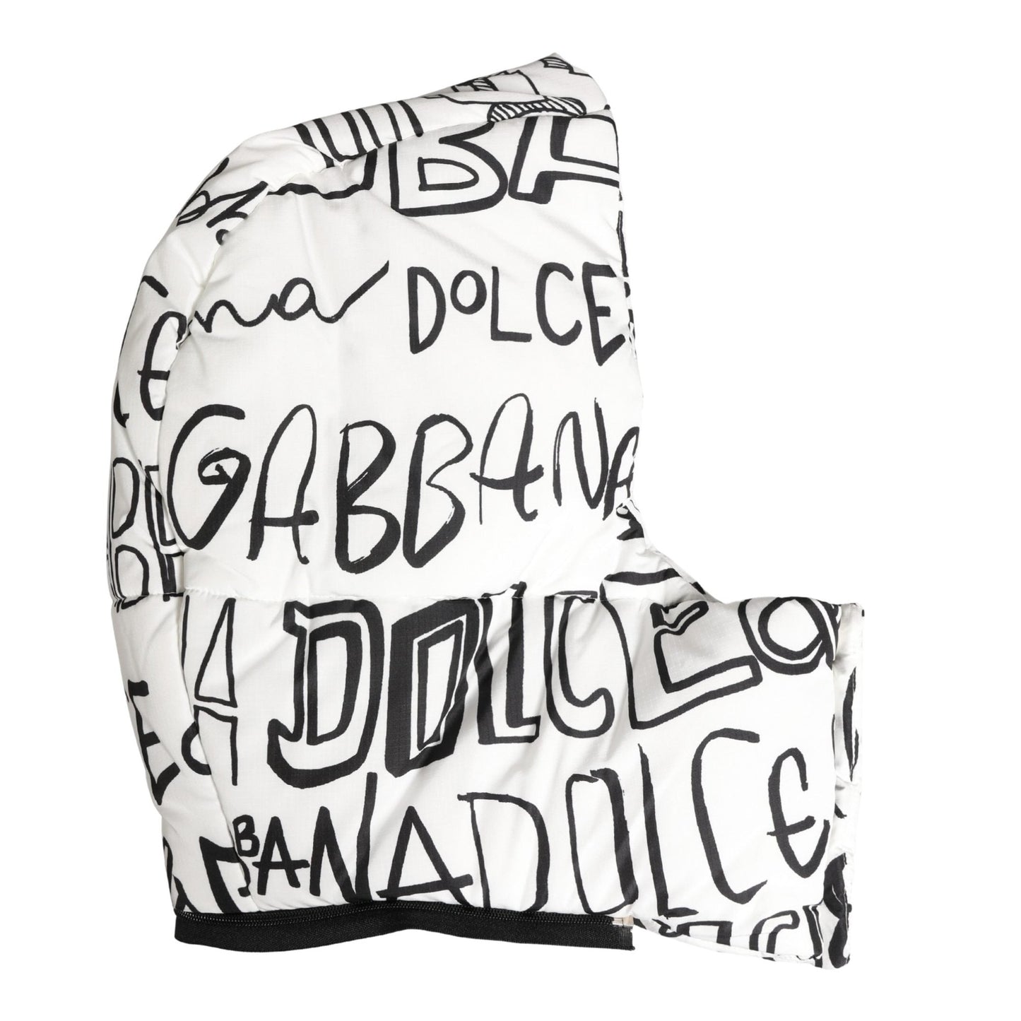 Dolce & Gabbana White Logo Print Whole Head Wrap Capello Hat