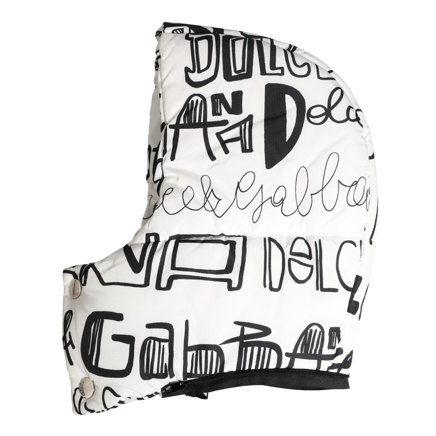 Dolce & Gabbana White Logo Print Whole Head Wrap Capello Hat