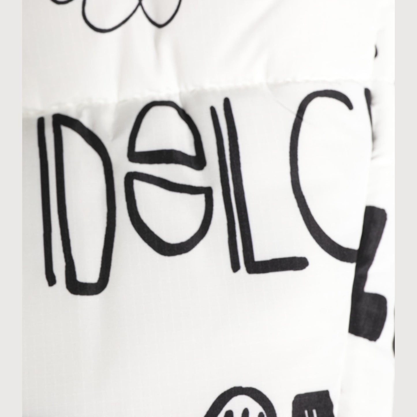 Dolce & Gabbana White Logo Print Whole Head Wrap Capello Hat