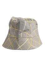 Dolce & Gabbana Men Gray Checkered Bucket Fisherman Capello Hat
