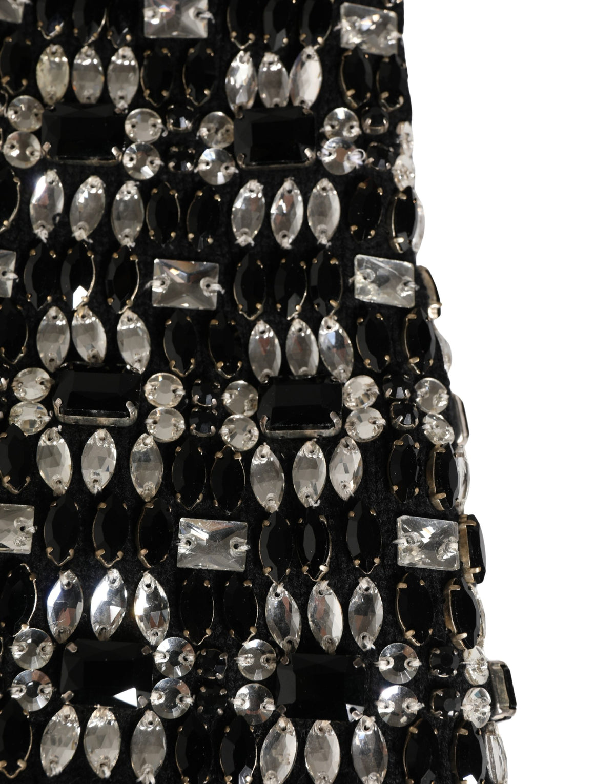Dolce & Gabbana Black Wool Crystal Embellished Balaclava Hat - Eljoys Fashion 
