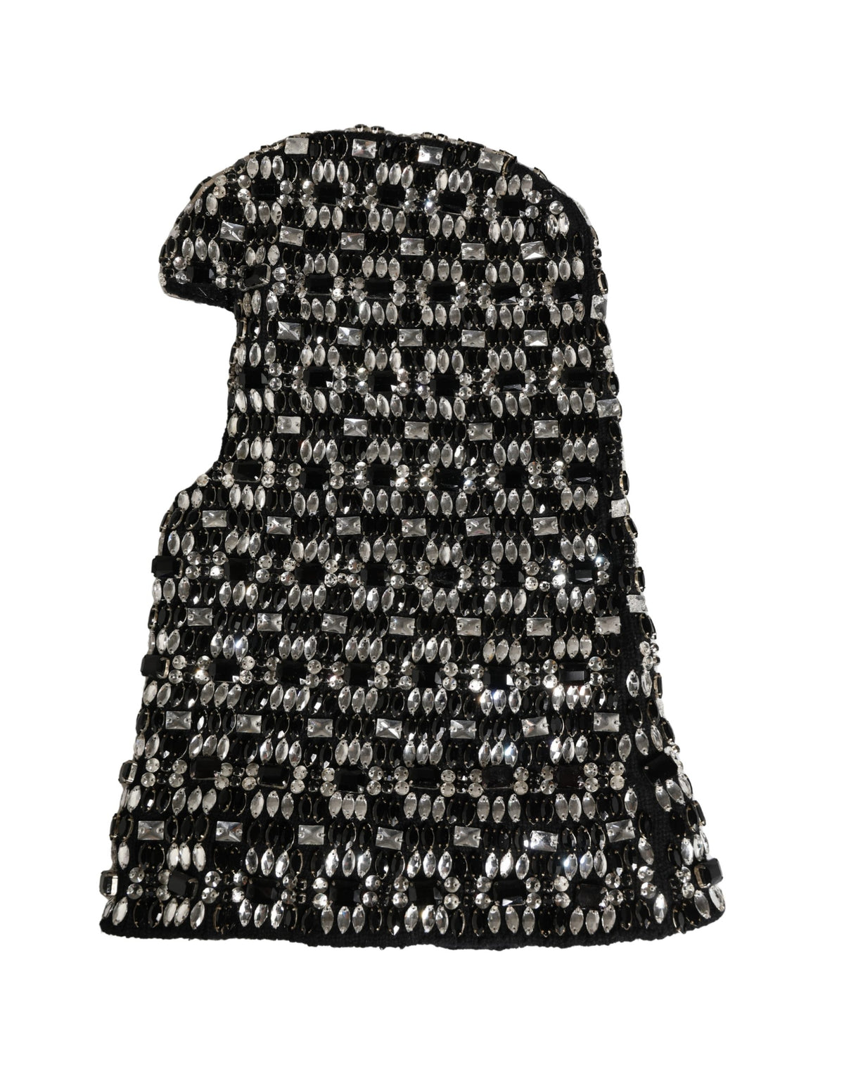 Dolce & Gabbana Black Wool Crystal Embellished Balaclava Hat - Eljoys Fashion 