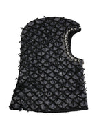 Dolce & Gabbana Black Wool Crystal Embellished Balaclava Hat - Eljoys Fashion 