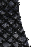 Dolce & Gabbana Black Wool Crystal Embellished Balaclava Hat - Eljoys Fashion 