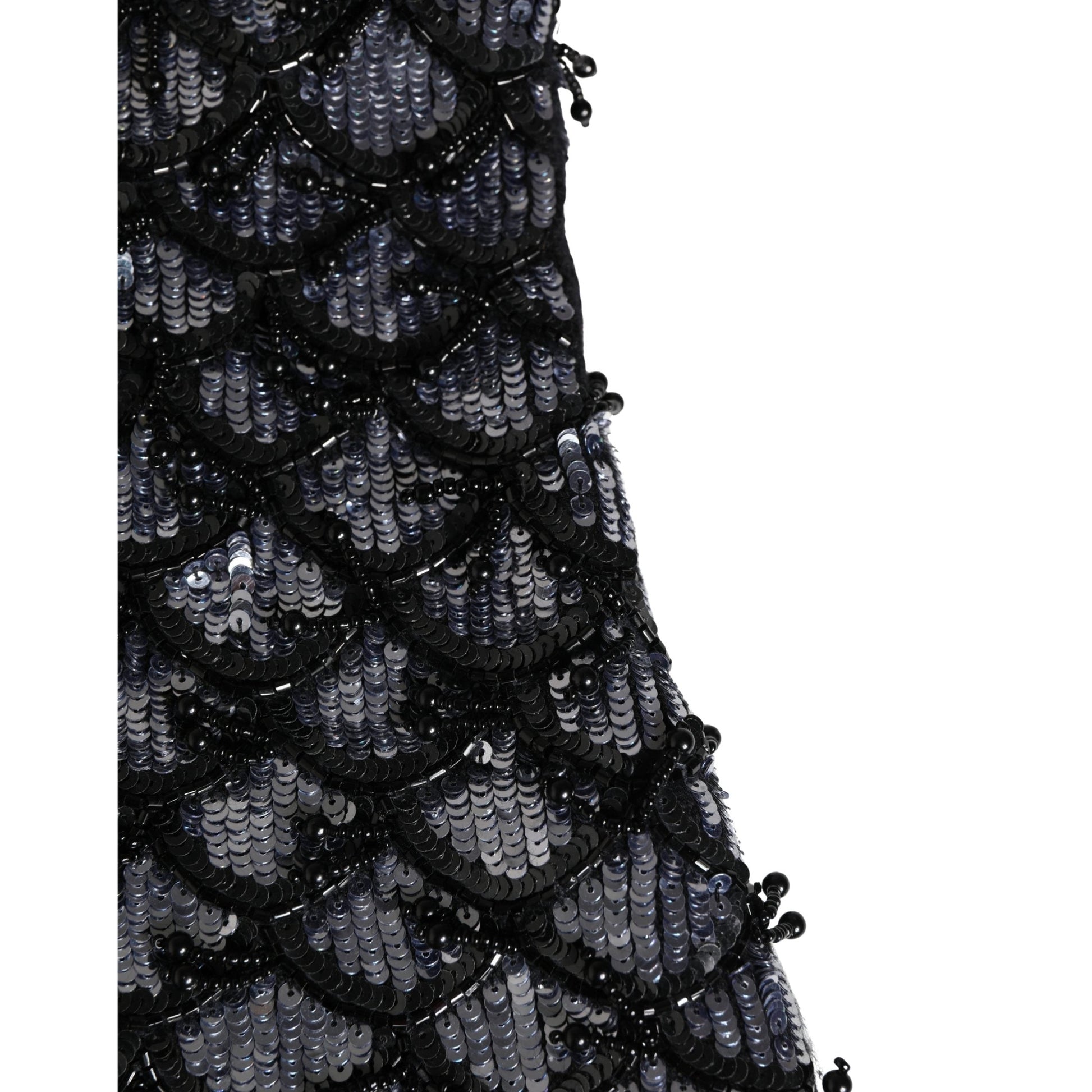 Dolce & Gabbana Black Wool Crystal Embellished Balaclava Hat