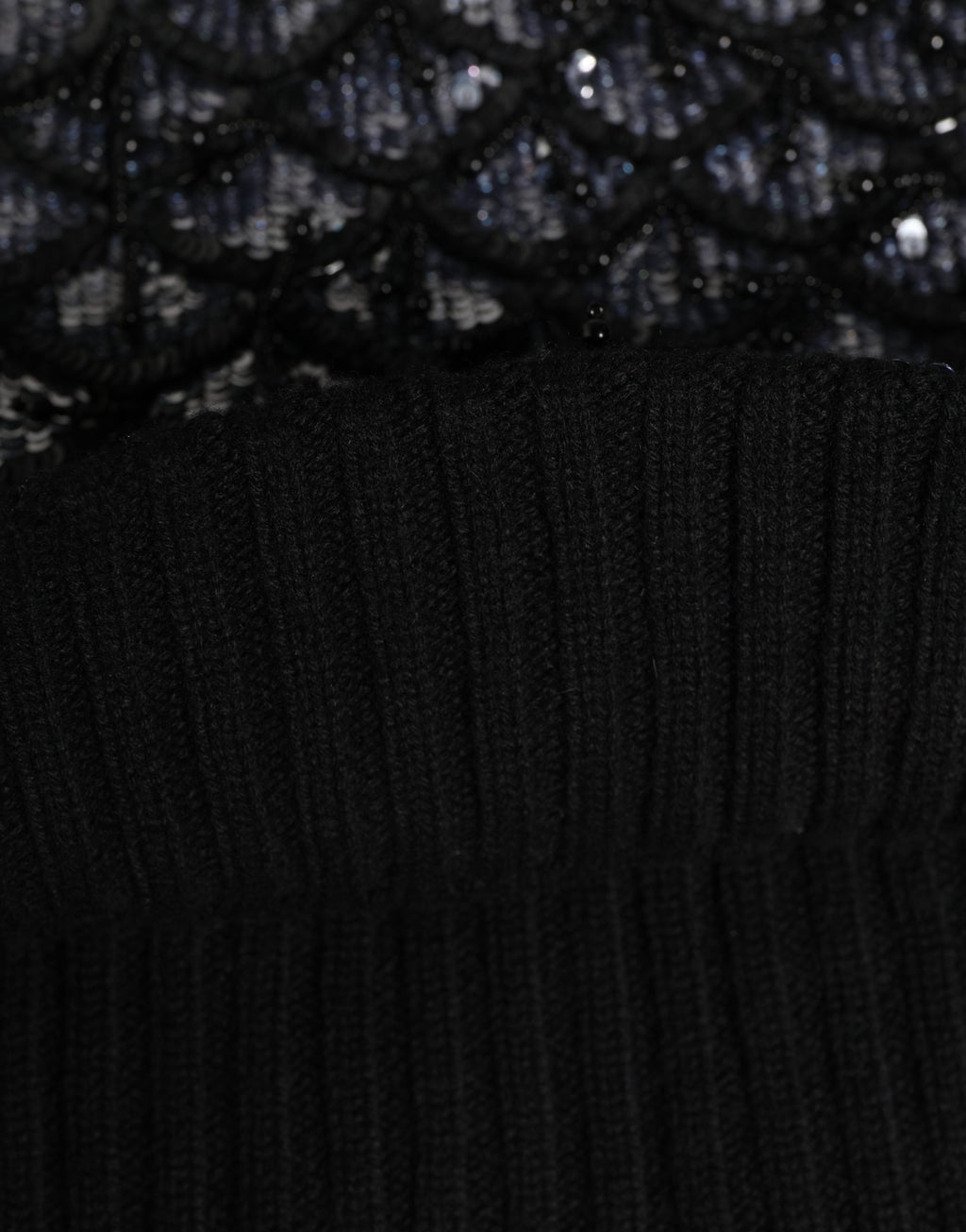 Dolce & Gabbana Black Wool Crystal Embellished Balaclava Hat - Eljoys Fashion 