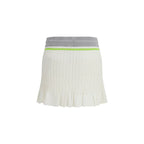 Casablanca white cotton mini skirt with a fitted waist and clean design, perfect for casual or summer outfits.