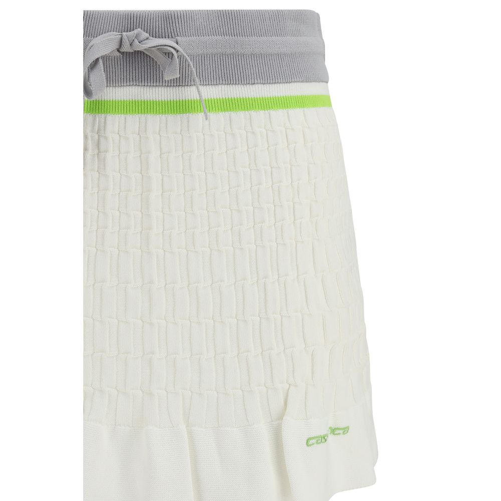 Casablanca White Cotton Mini Skirt Casablanca