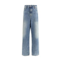Haikure Blue Cotton Relaxed Fit Jeans