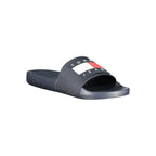 Tommy Hilfiger men's blue polyurethane slipper with slip-on design and cushioned sole for comfortable casual wear.
