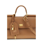Dolce & Gabbana Beige Calf Leather Bos Taurus Shoulder Bag Dolce & Gabbana