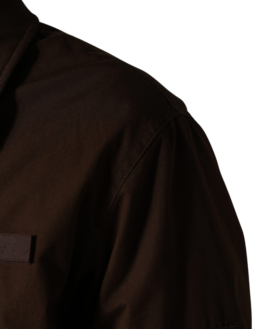 Dolce & Gabbana Brown Cotton Stretch Full Zip Bomber Jacket - Eljoys Fashion 