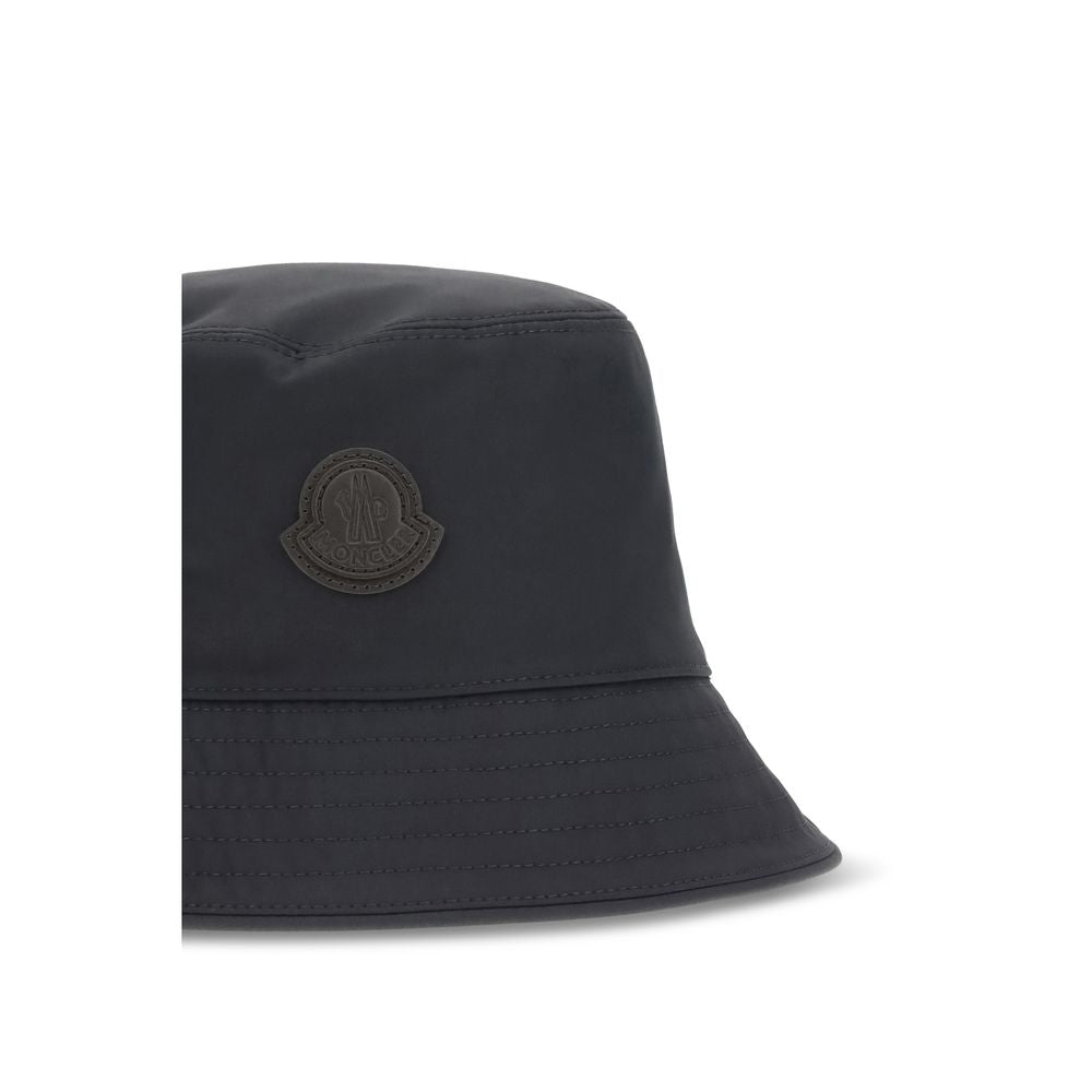 Moncler Blue Cotton Bucket Hat Moncler