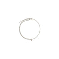 Brunello Cucinelli silver metal necklace with a sleek, modern design, featuring a smooth chain and minimalist style.