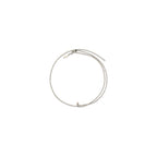 Brunello Cucinelli silver metal necklace with sleek, modern design featuring a delicate chain and minimalist style.