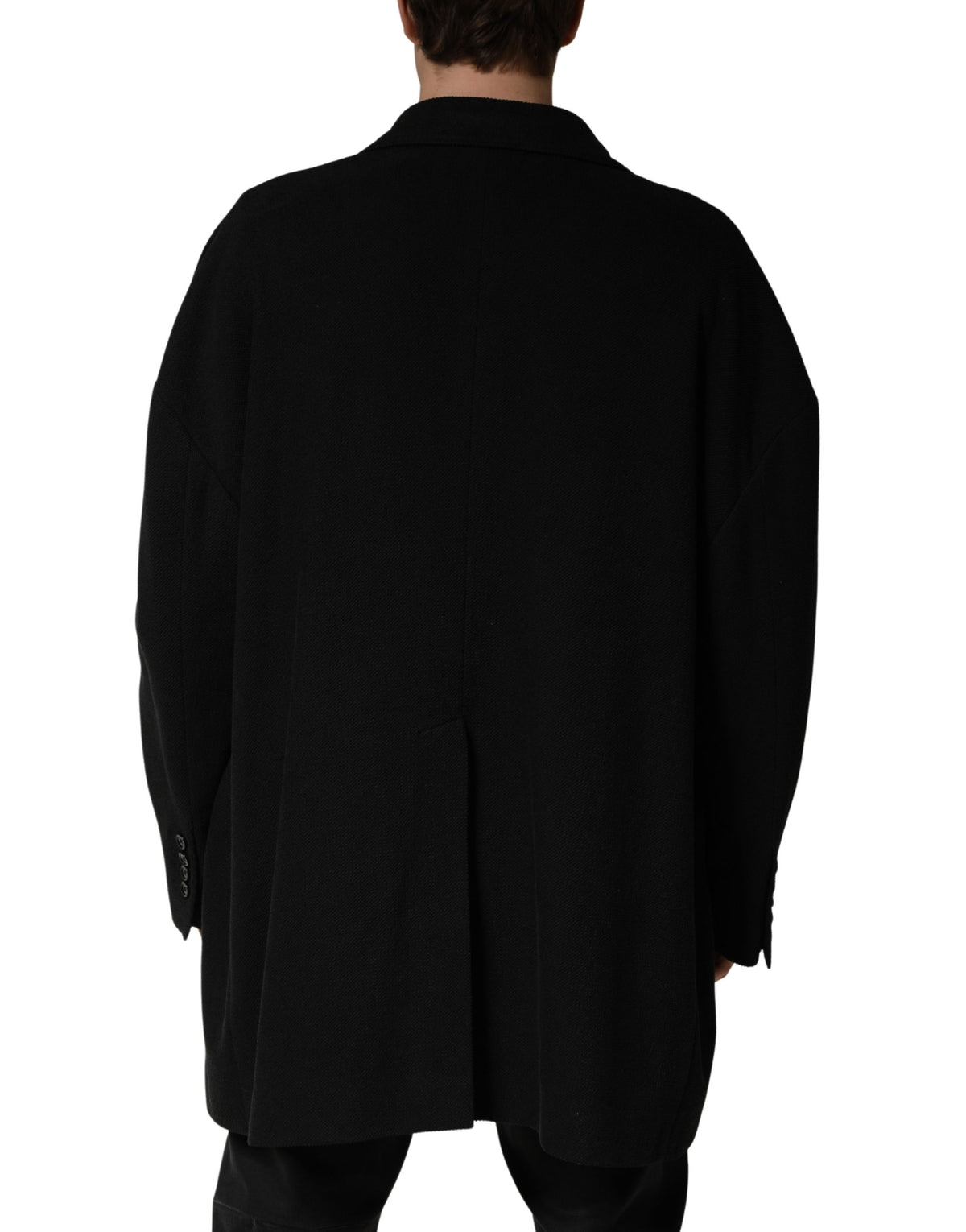 Dolce & Gabbana Black Double Breasted 2 Buttons Suit Jacket - Eljoys Fashion 