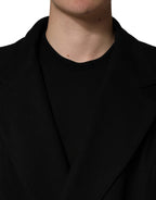 Dolce & Gabbana Black Double Breasted 2 Buttons Suit Jacket - Eljoys Fashion 
