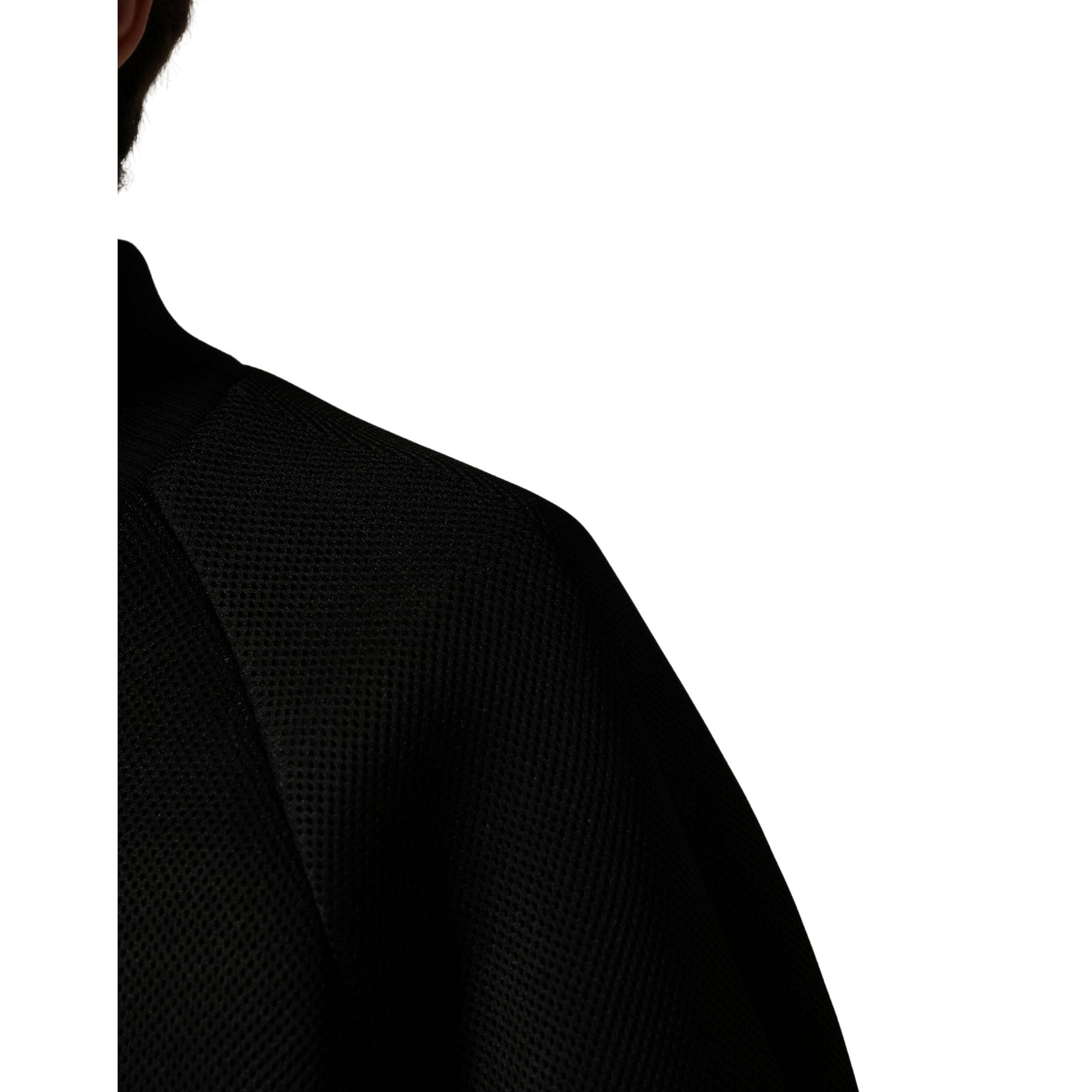 Dolce & Gabbana Men Black Nylon Full Zip Bomber Jacket