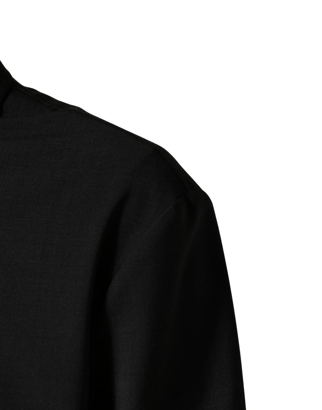 Dolce & Gabbana Black Wool Logo Full Zip Men Bomber Jacket - Eljoys Fashion 