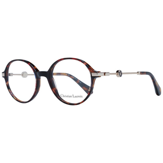 Christian Lacroix Brown Acetate Glasses Frames