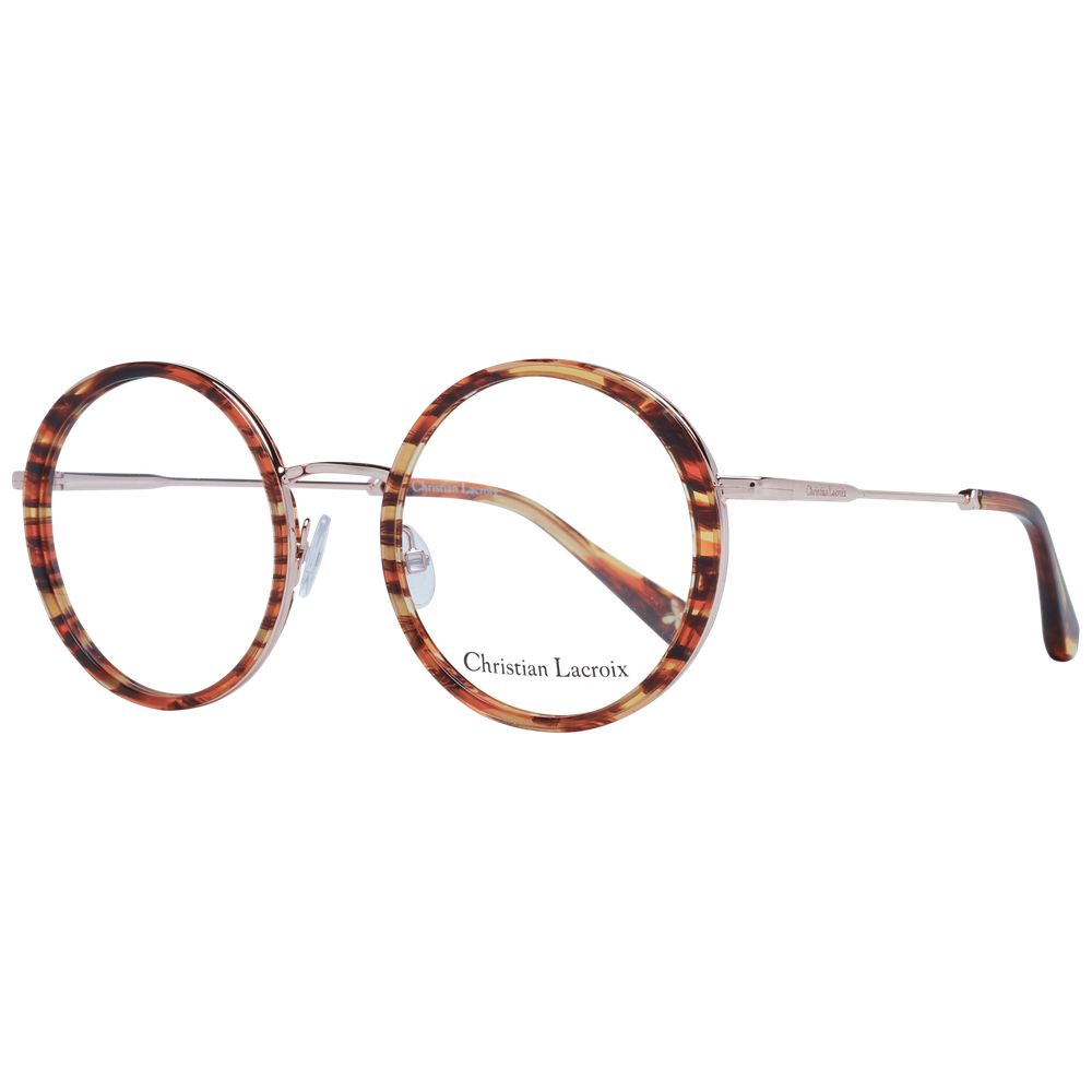 Christian Lacroix Brown Metal Glasses Frames