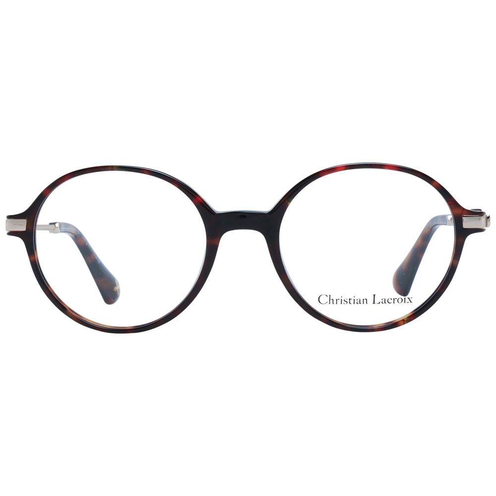 Christian Lacroix Brown Acetate Glasses Frames
