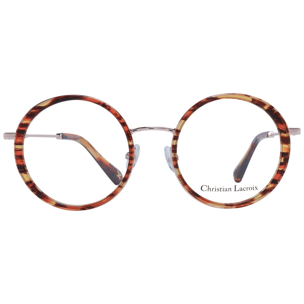Christian Lacroix Brown Metal Glasses Frames