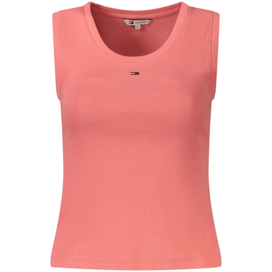 Tommy Hilfiger Pink Cotton Women's Tank Top Tommy Hilfiger