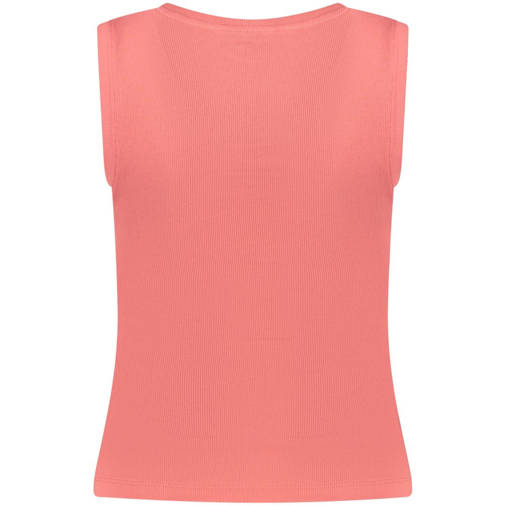 Tommy Hilfiger Pink Cotton Women's Tank Top Tommy Hilfiger