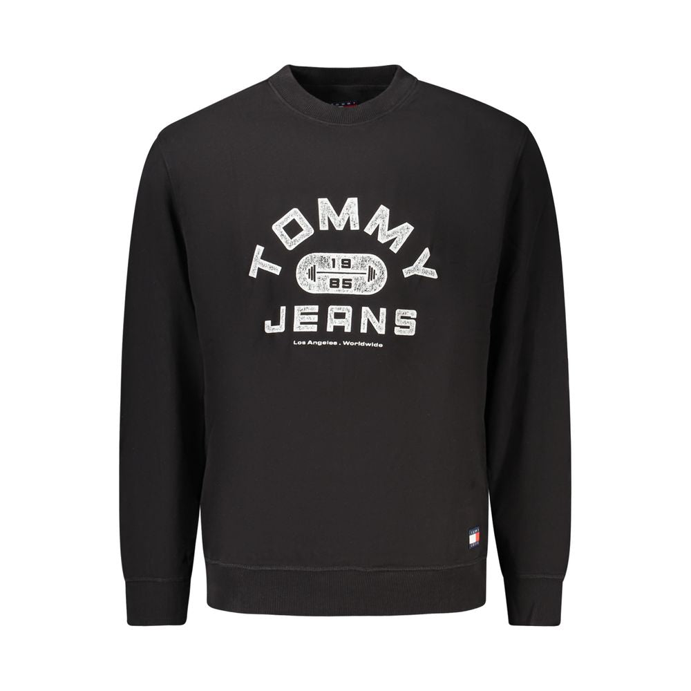 Tommy Hilfiger Black Cotton Men's Sweatshirt Tommy Hilfiger