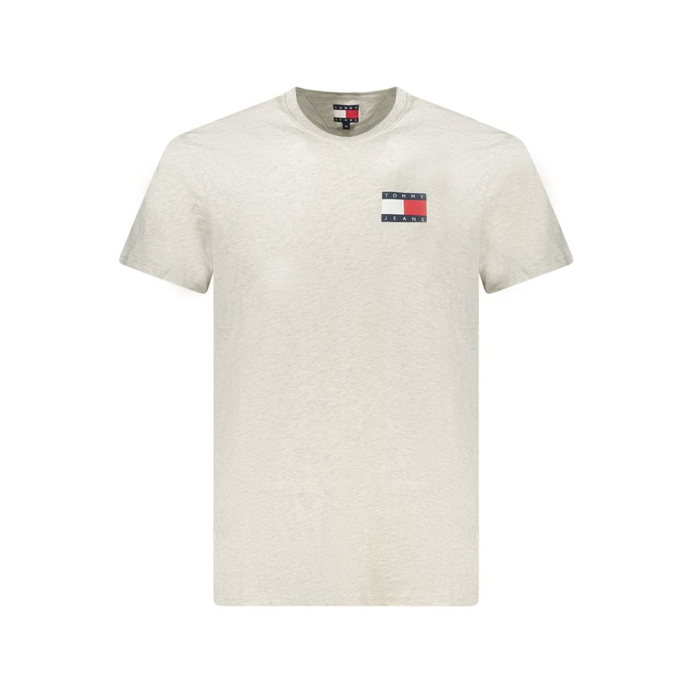 Tommy Hilfiger Grigio Cotton Men T-Shirt Tommy Hilfiger