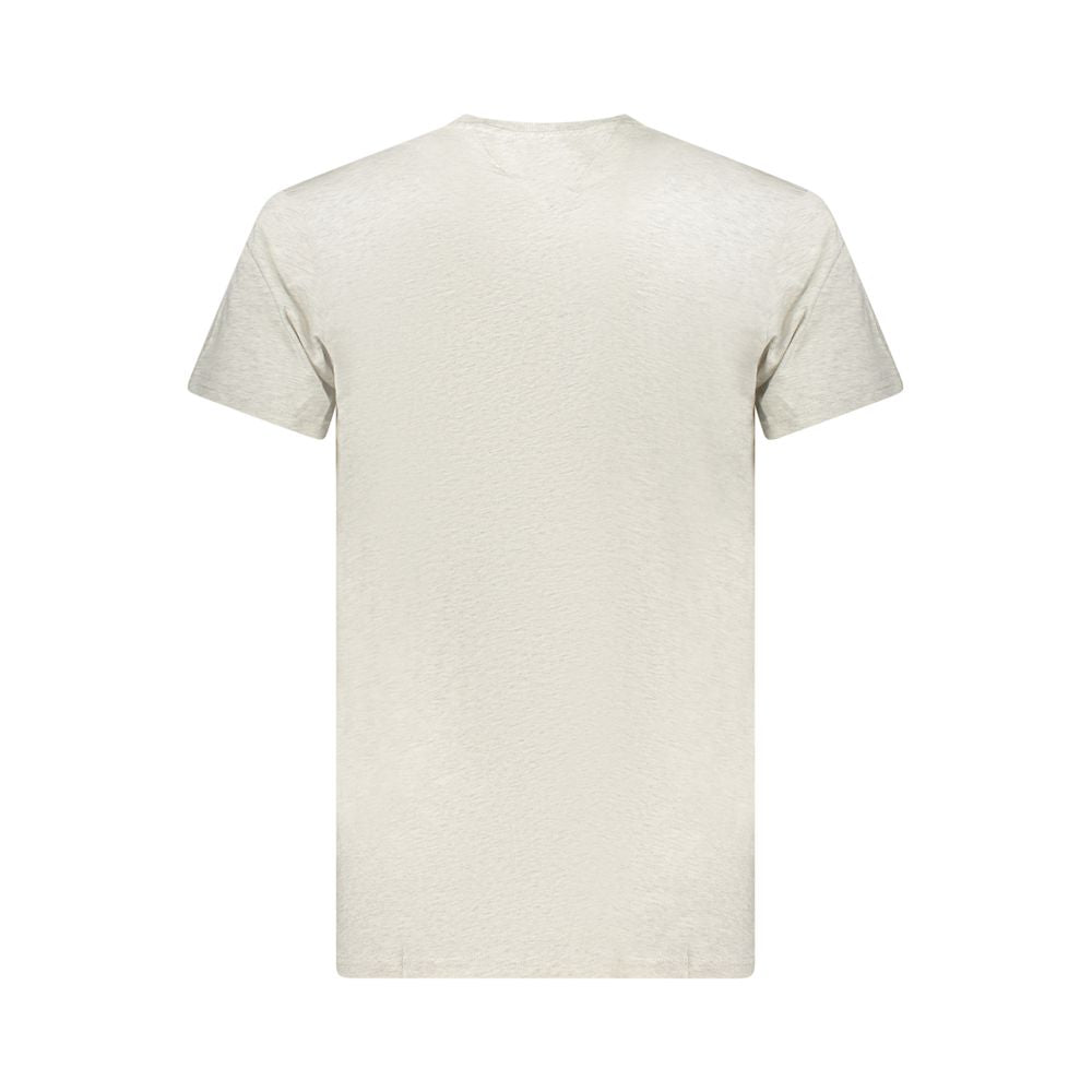 Tommy Hilfiger Grigio Cotton Men T-Shirt Tommy Hilfiger