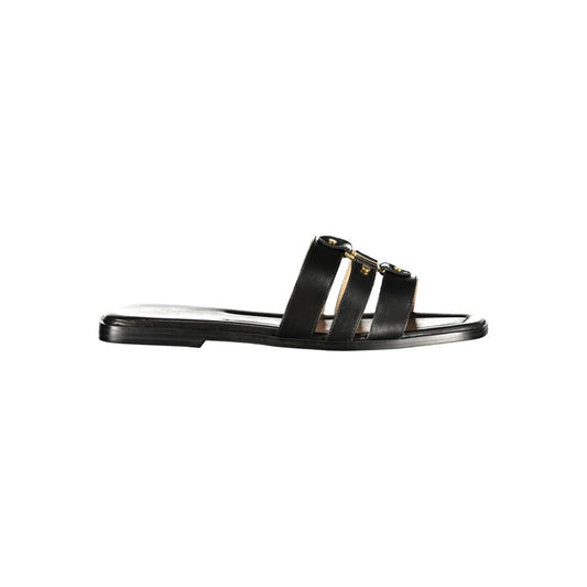 Twinset Black Leather Women's Sandal Twinset