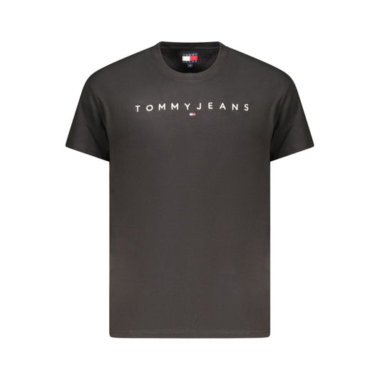 Tommy Hilfiger Black Cotton Mens T-Shirt Tommy Hilfiger